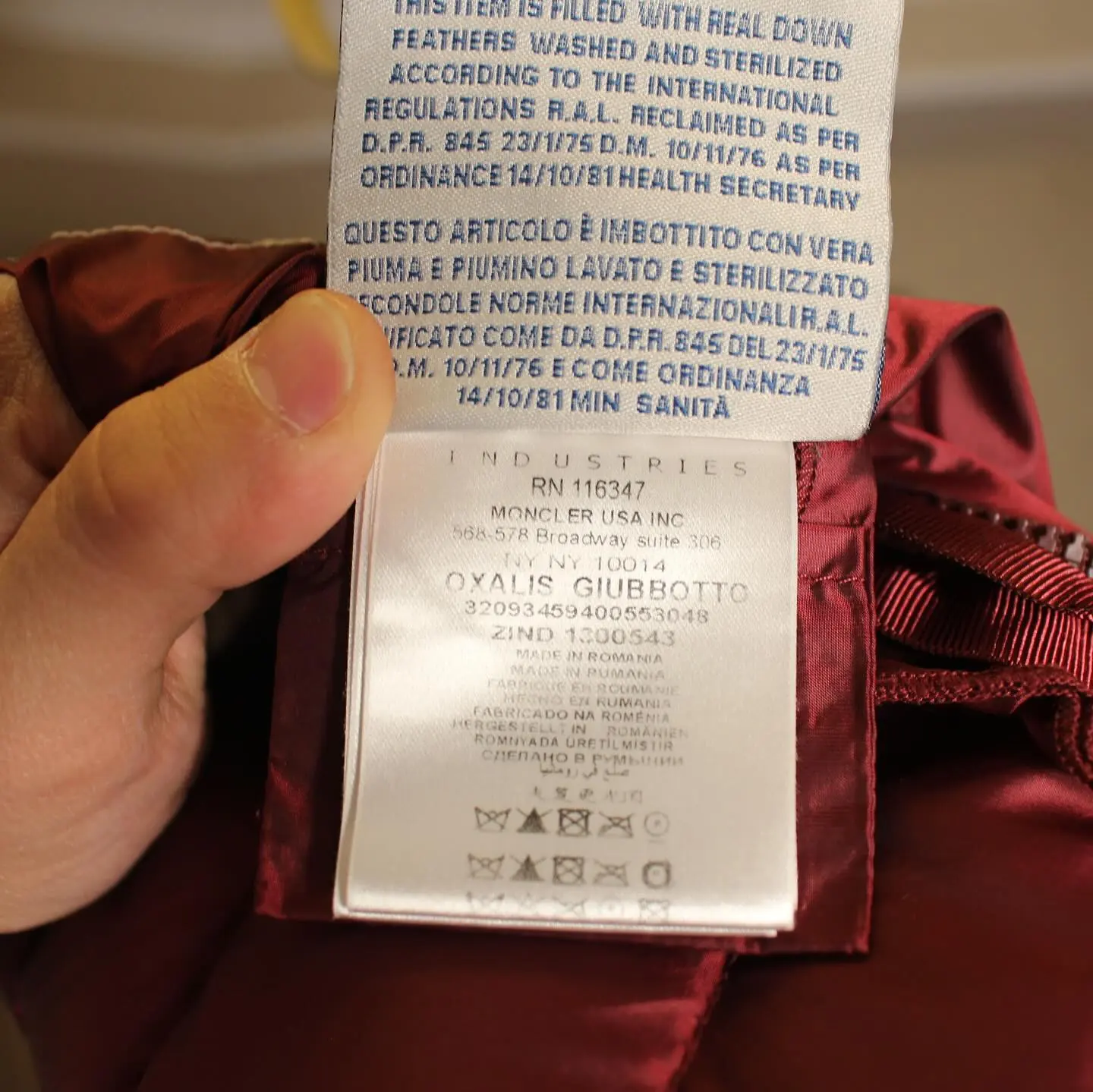 Rare Moncler Oxalis Giubbotto puffer jacket, view 7 of 8