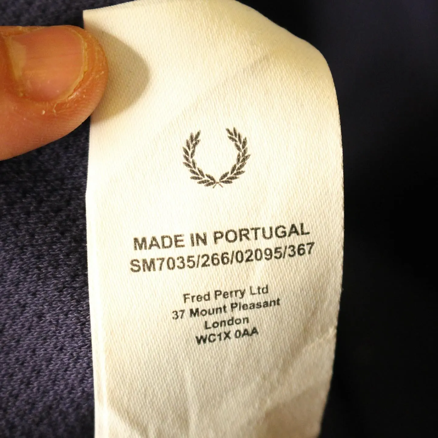 FRED PERRY X NICHOLAS DALEY WAFFLE SWEAT, view 3 of 4