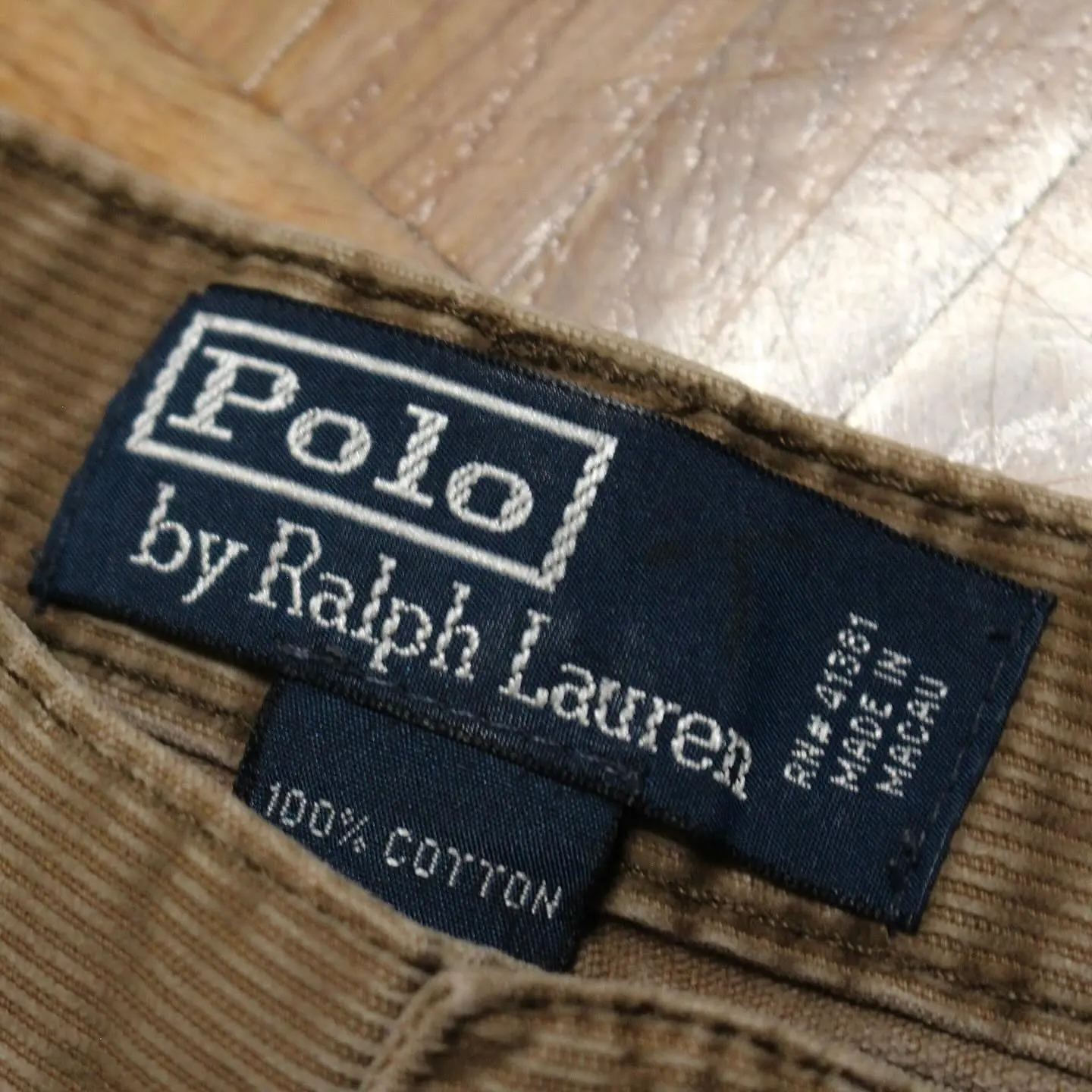 Vintage 90’s Polo Ralph Lauren Corduroy Tan Pants, view 1 of 5