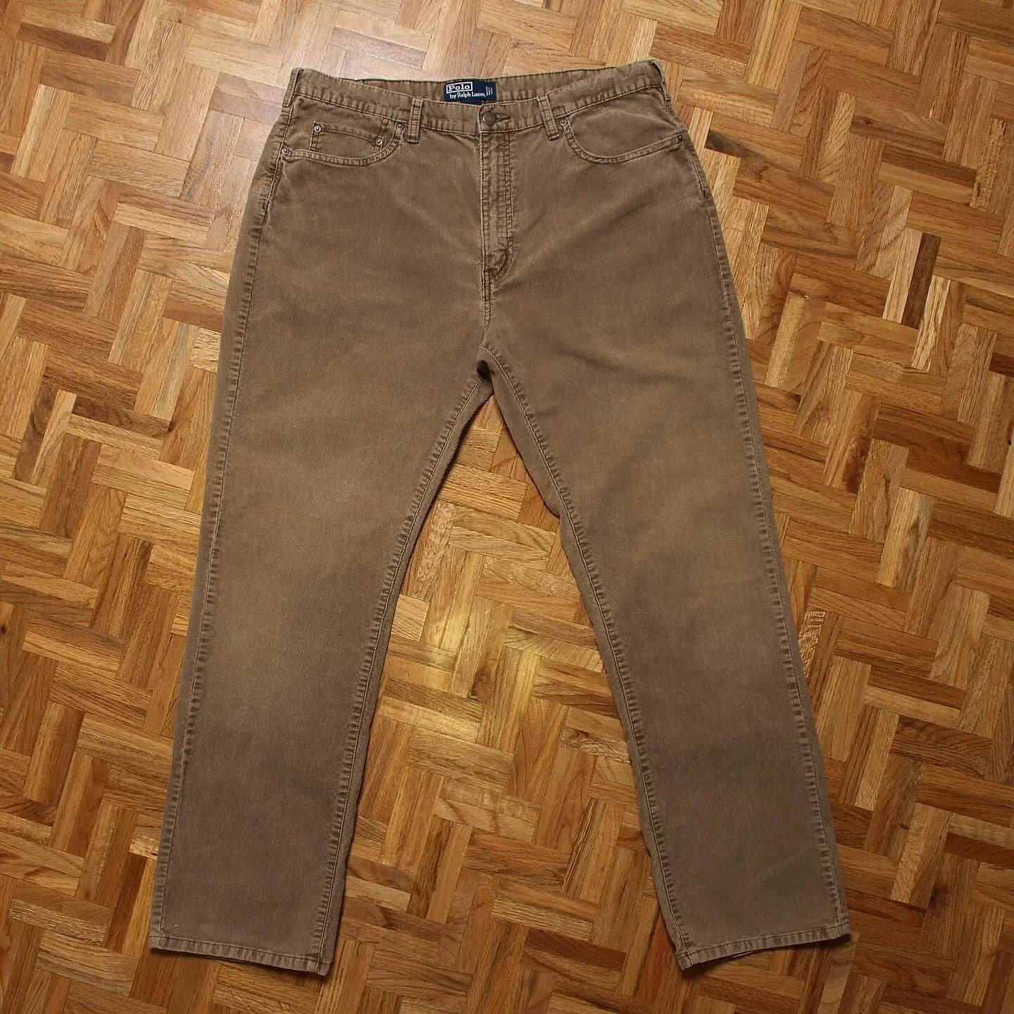 Vintage 90’s Polo Ralph Lauren Corduroy Tan Pants, view 2 of 5