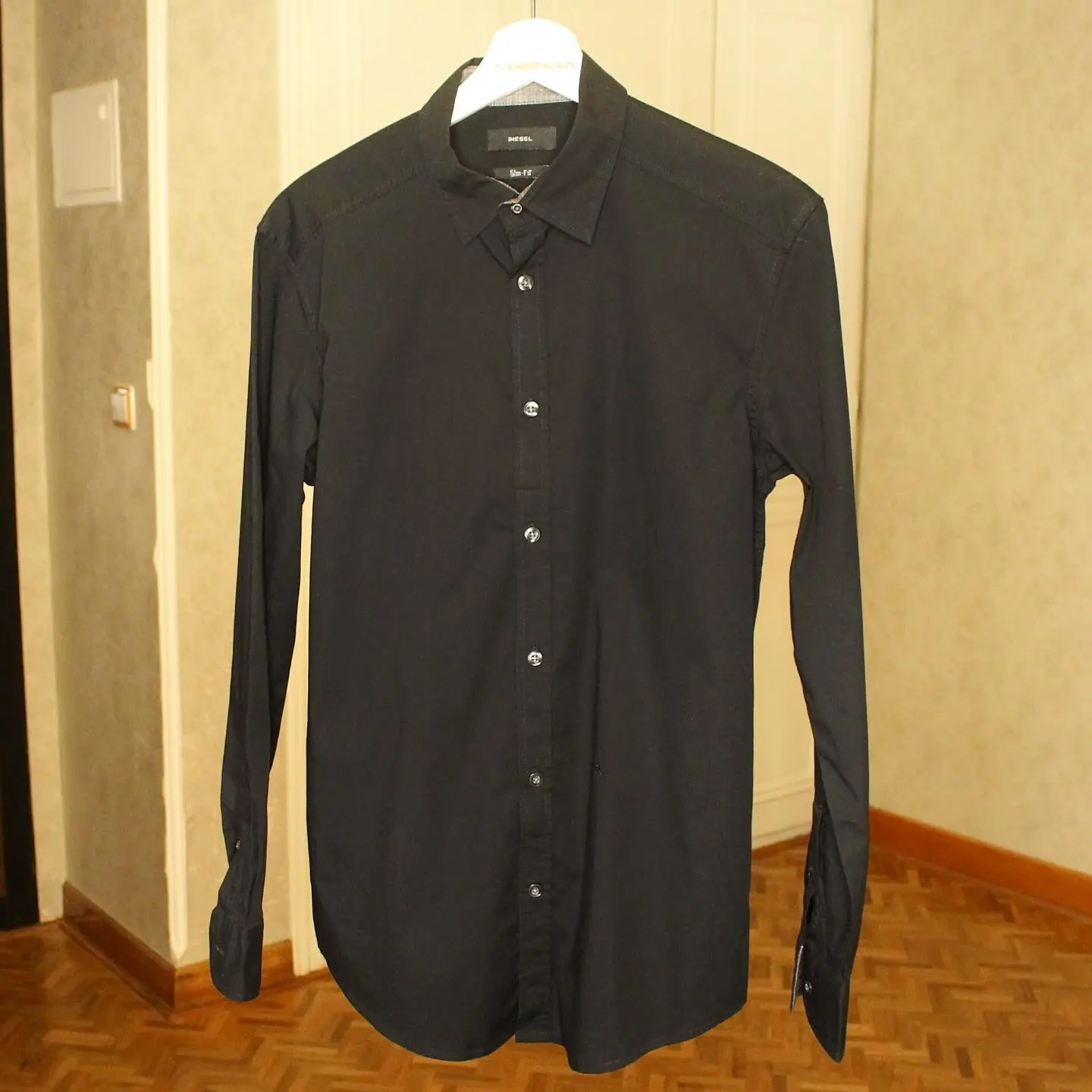 Diesel Slim-Fit Shirt in Black, view 2 of 5