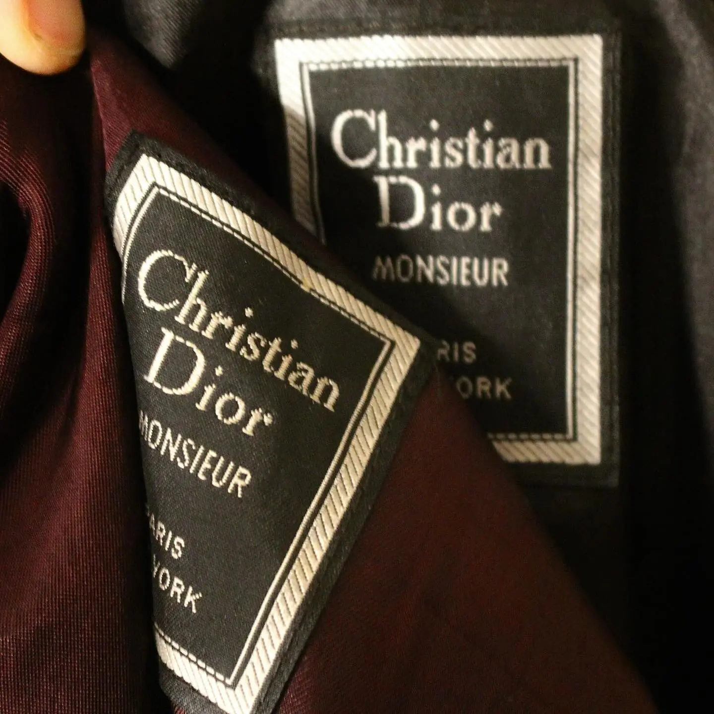 Vintage Christian Dior Monsieur Trench Coat with detachable Wool Lining, view 1 of 7
