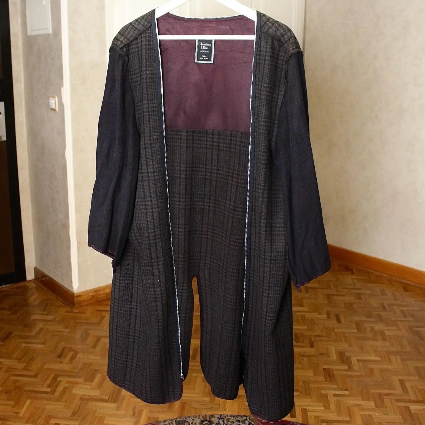Vintage Christian Dior Monsieur Trench Coat with detachable Wool Lining, view 4 of 7