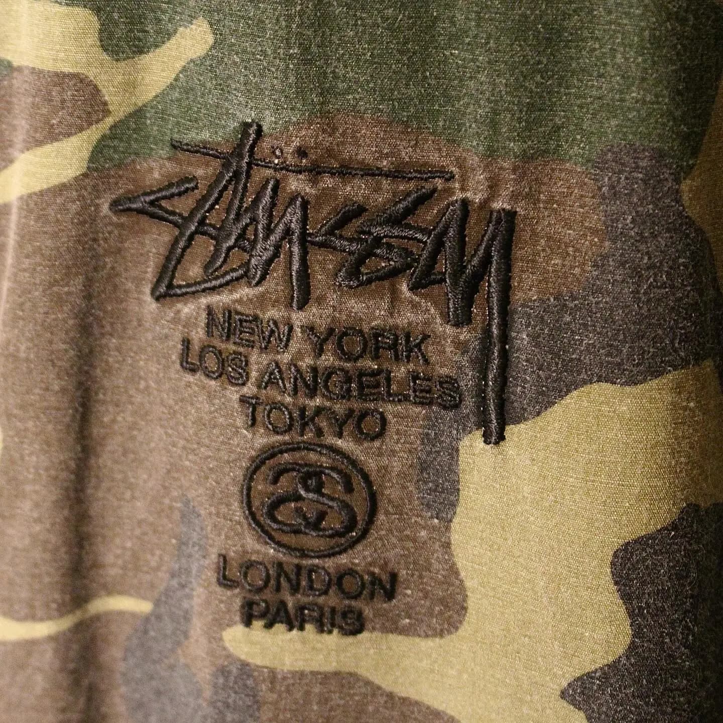 Stussy Tour Army Camo Bomber jacket, view 3 of 6