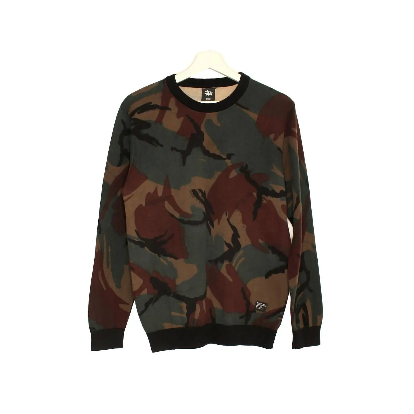 Stüssy Camouflage Wool Pullover, view 1 of 4