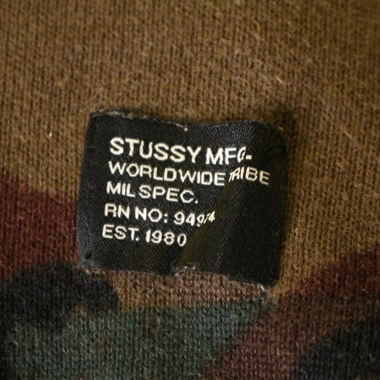 Stüssy Camouflage Wool Pullover, view 3 of 4