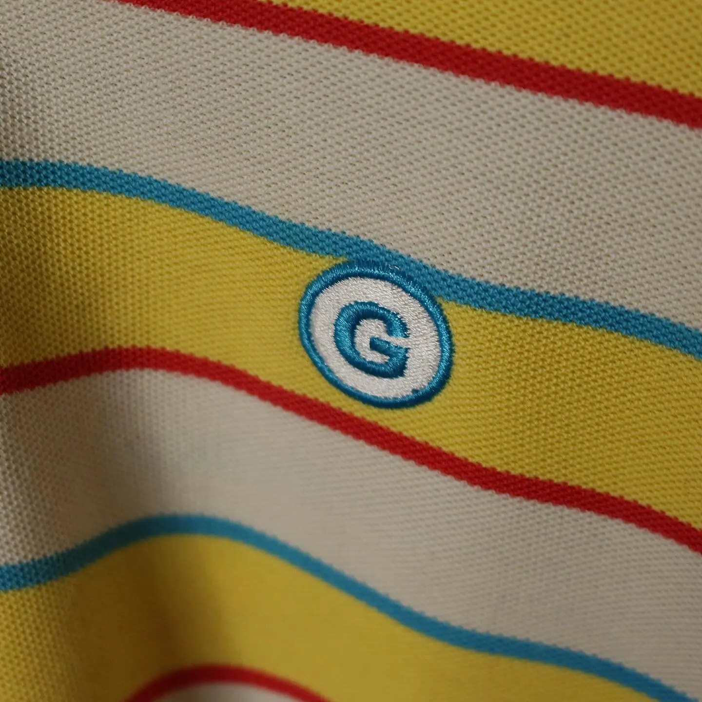 Golf Wang Eric Striped Polo Shirt, view 3 of 5