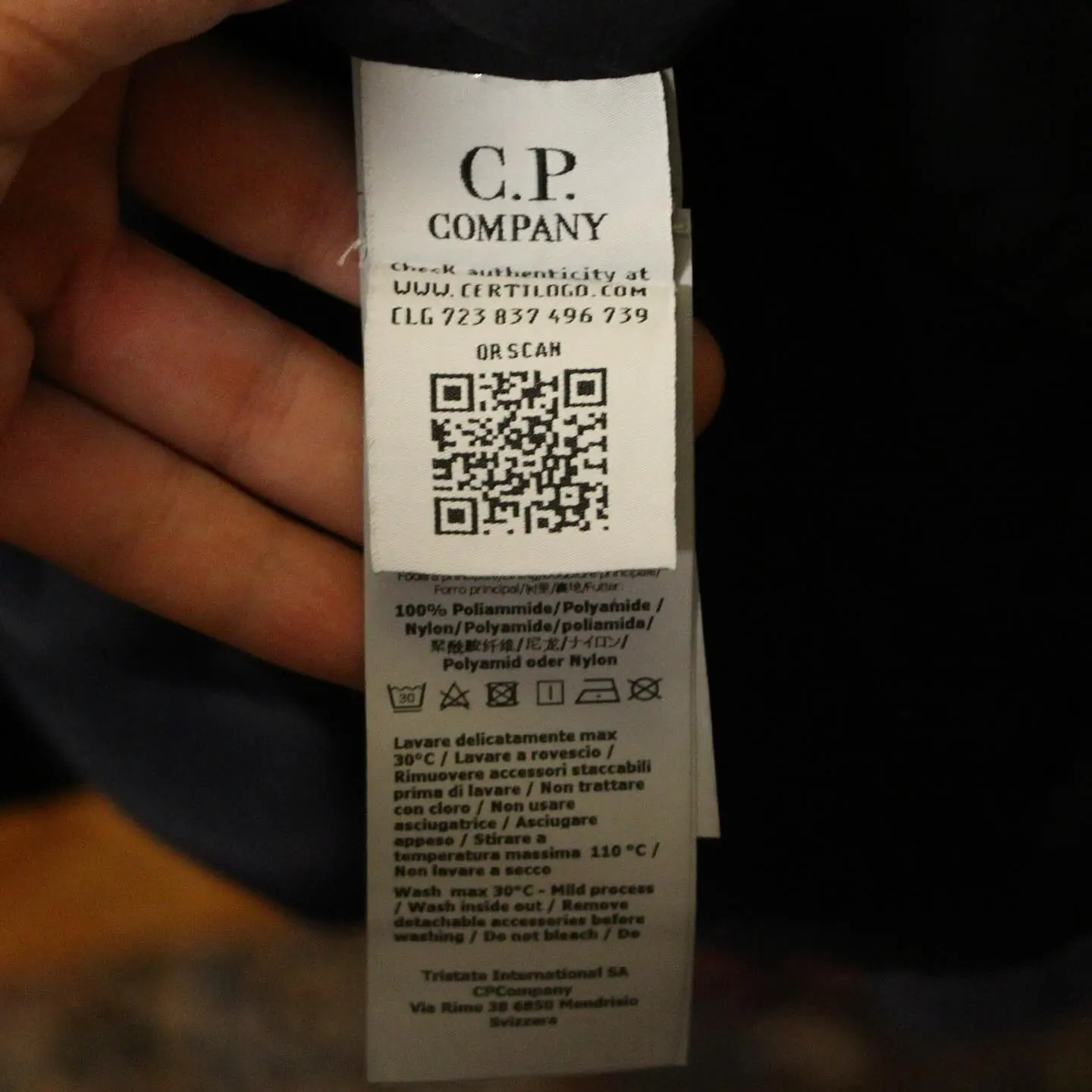 C.P. COMPANY 50 FILI Lens Overshirt in Navy, view 6 of 8