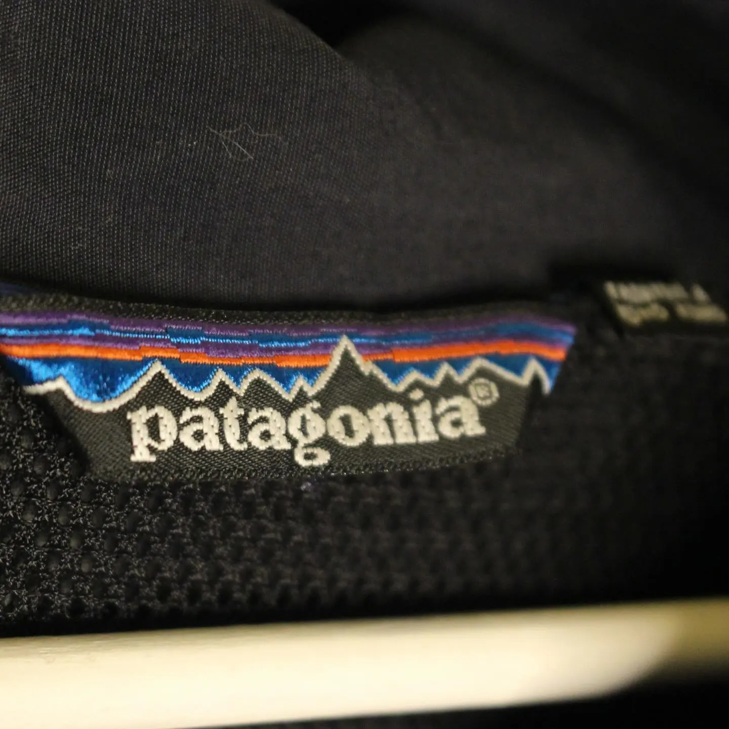 Vintage Y2K Patagonia Hooded Lightweight Half Zip Pullover Rain Jacket in Black and Teal, view 4 of 4