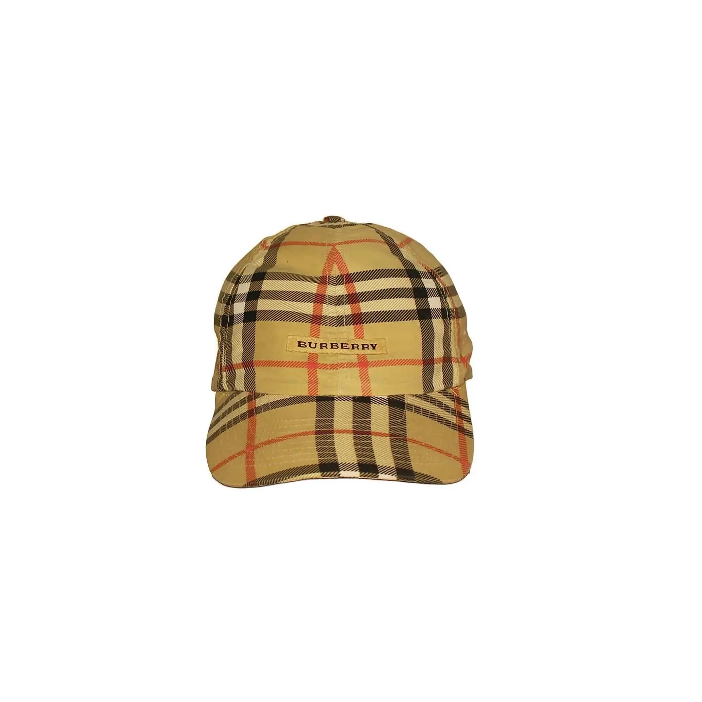 VINTAGE BURBERRY GOLF HAT - BEIGE NOVA CHECK, view 1 of 4