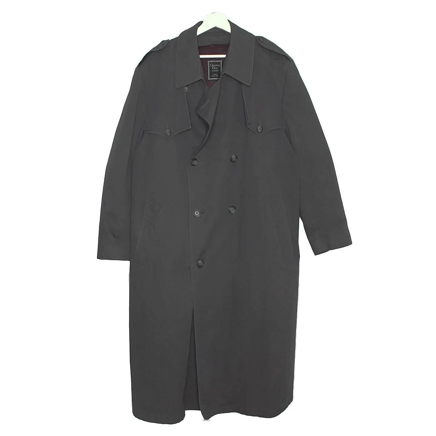 Vintage Christian Dior Monsieur Trench Coat with detachable Wool Lining, view 1 of 6
