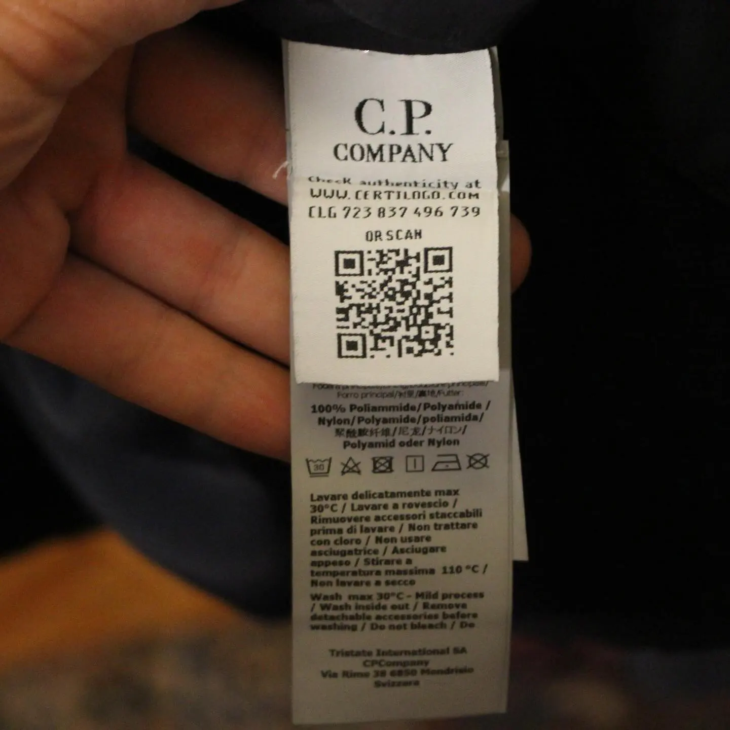 C.P. COMPANY 50 FILI Lens Overshirt in Navy, view 4 of 8