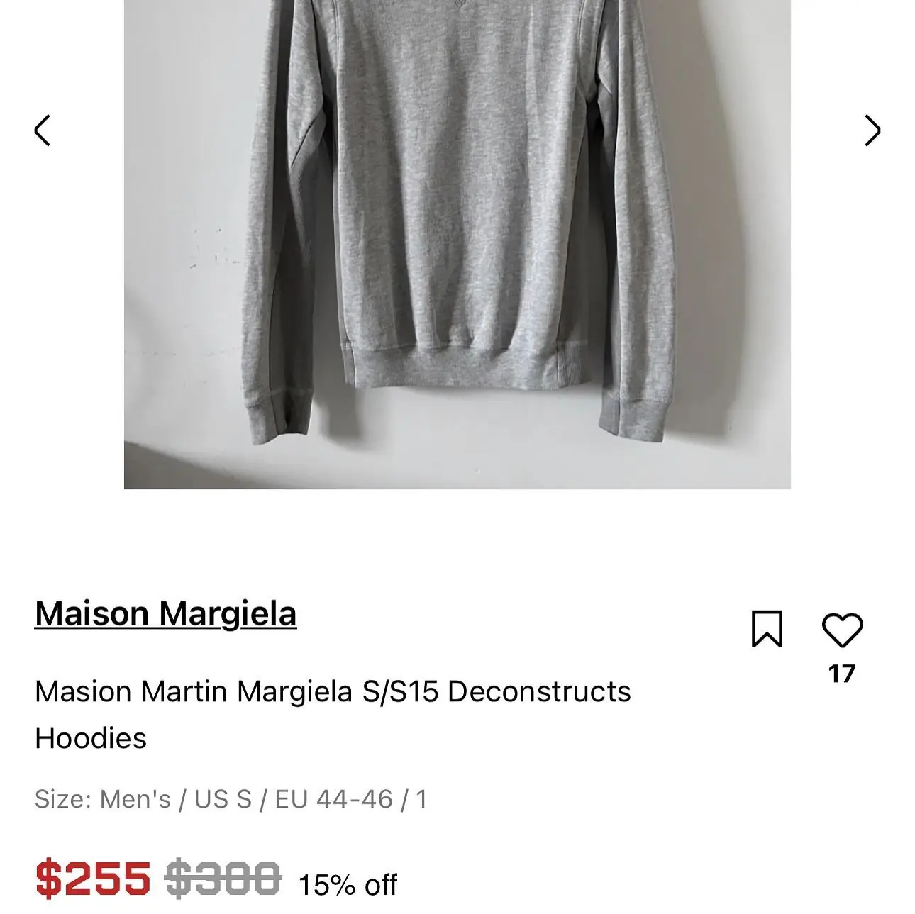 Maison Martin Margiela - Line 10 deconstructed Sweater in Off white & Silver, view 5 of 5