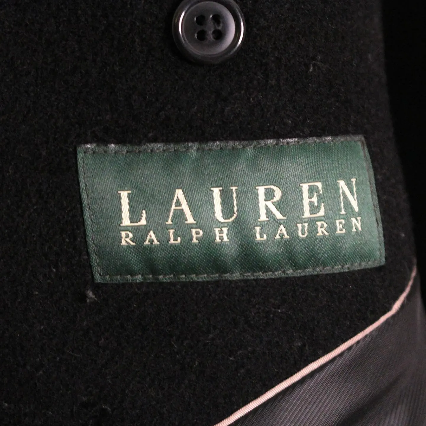 Lauren Ralph Lauren Cashmere Blend Full Button Overcoat, view 2 of 6