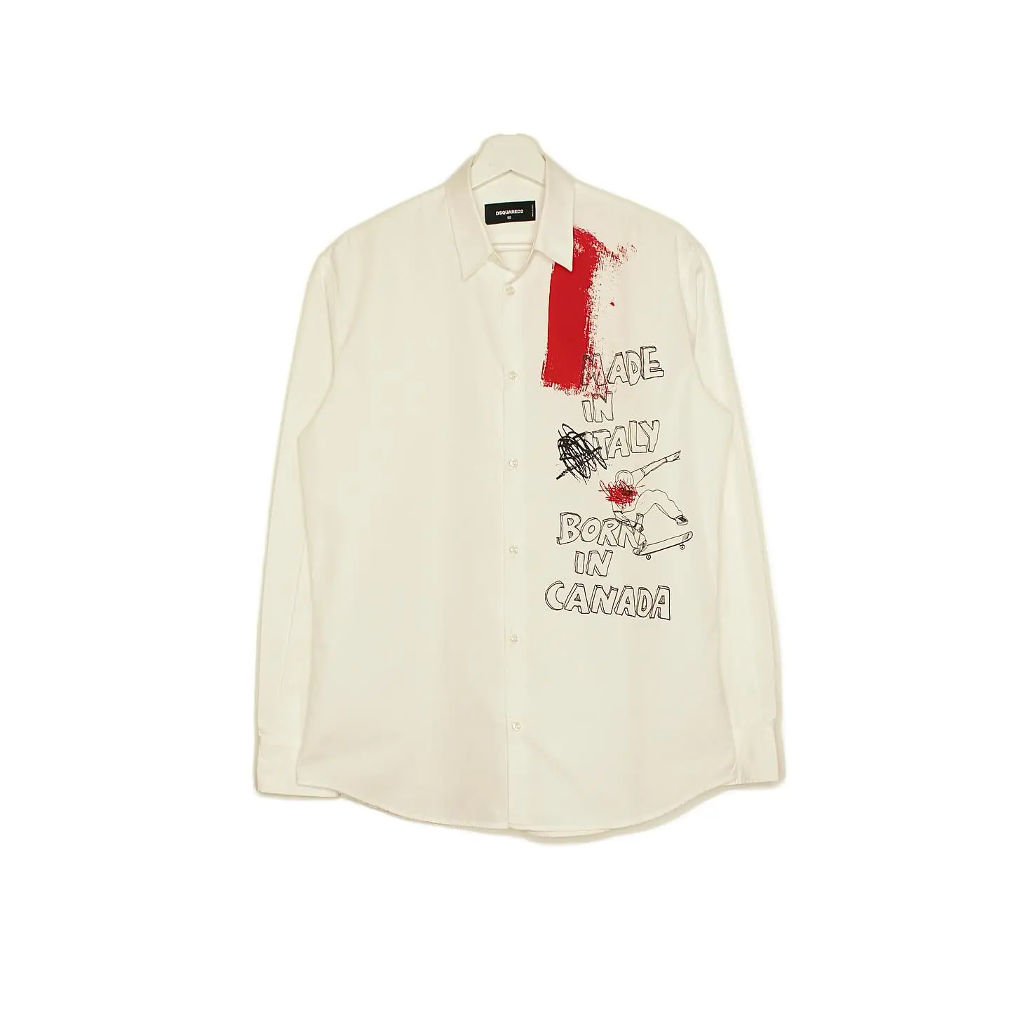 DSQUARED2 Shirt With an Abstract Illustration Print, view 1 of 6