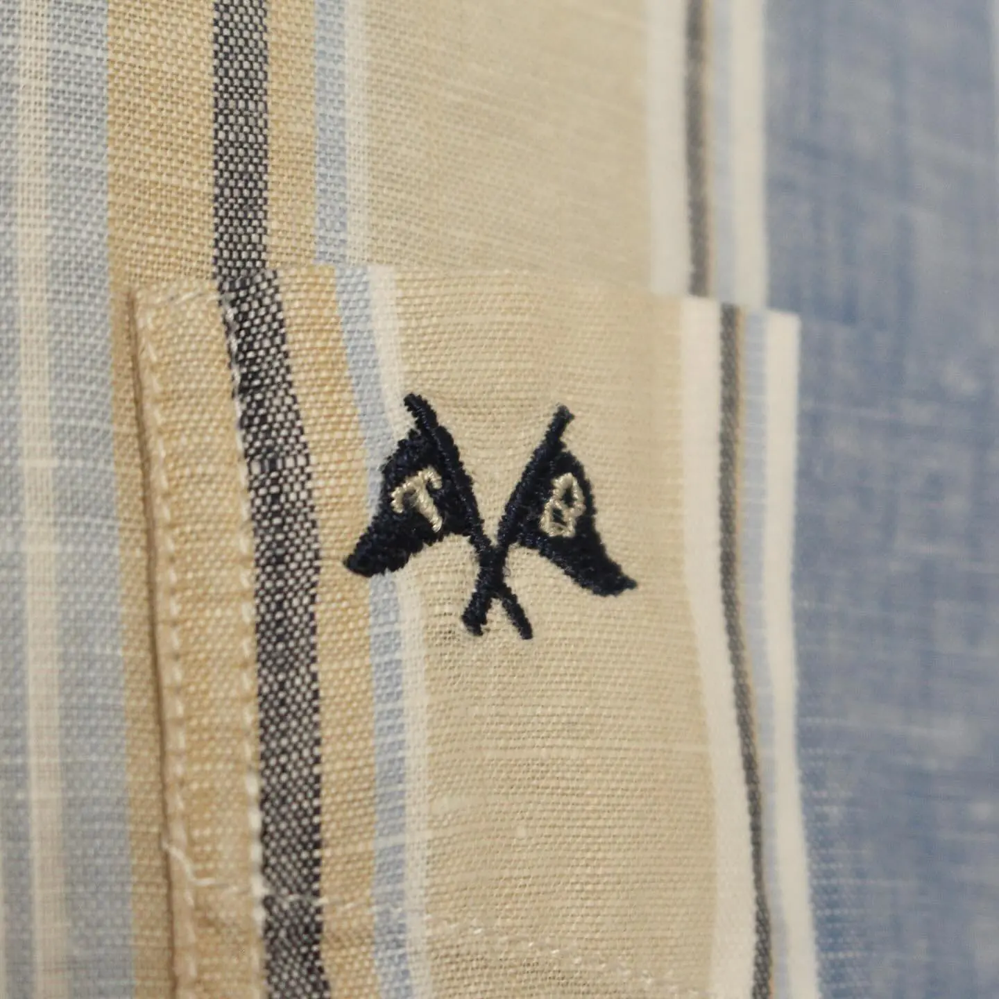 Thomas Burberry by Burberry Linen Shirt, view 4 of 5