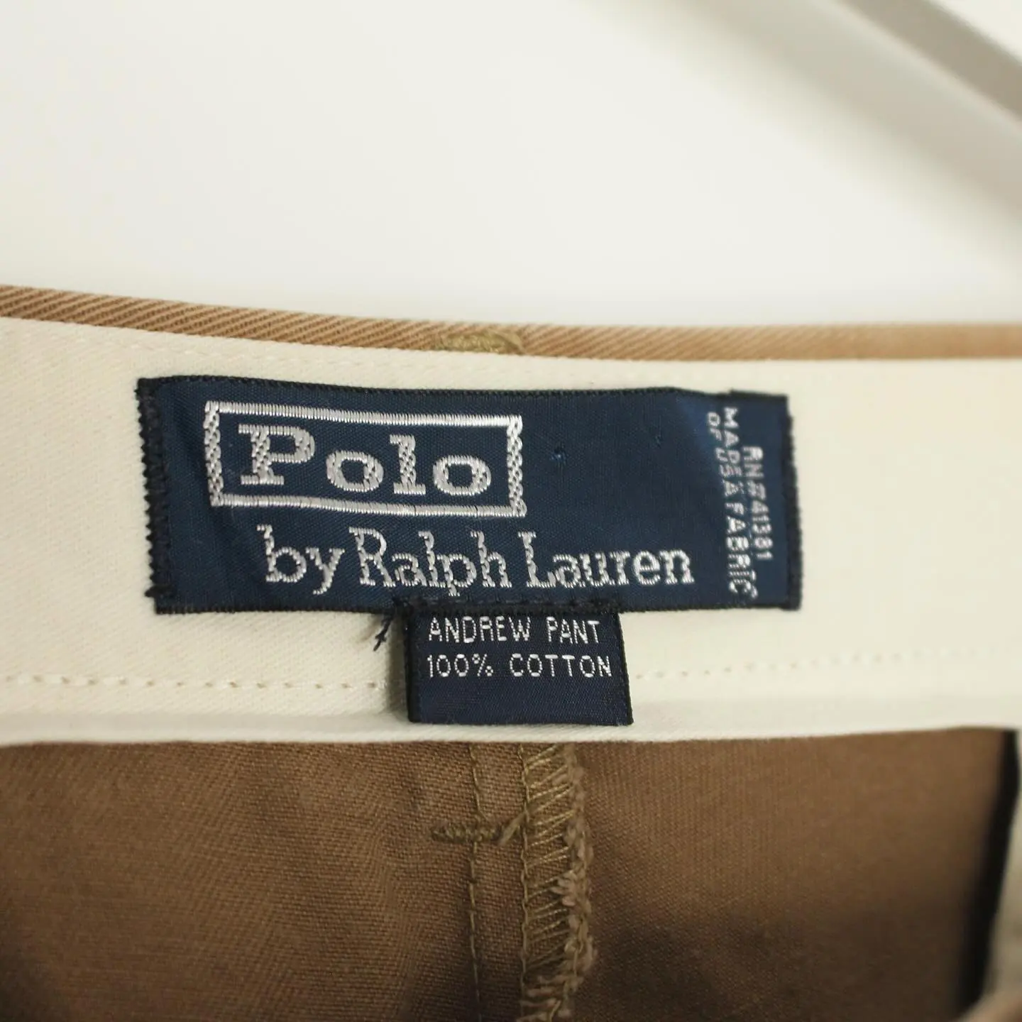 Vintage 90s Polo Ralph Lauren Pleated Chino Pants, view 2 of 3