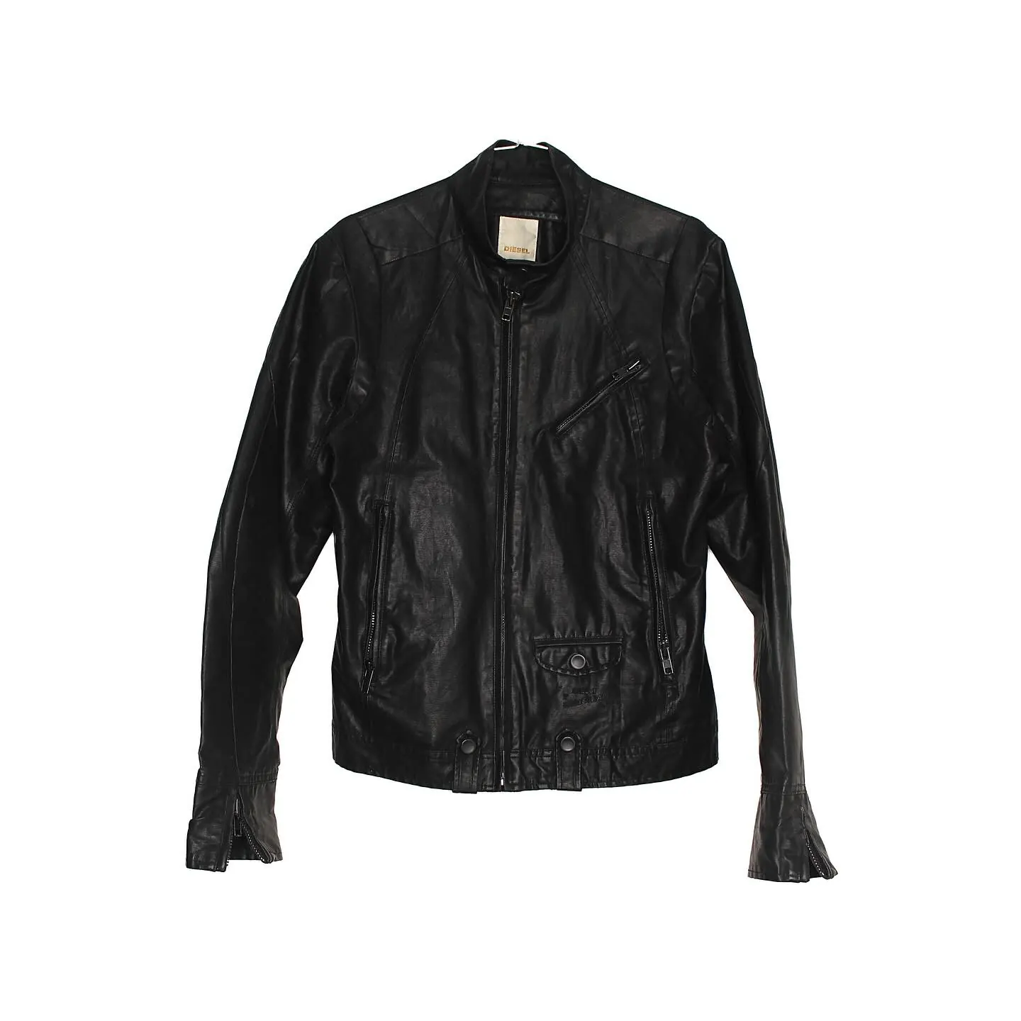 Diesel Dual Zipper Polyurethane Waxed Jacket, view 1 of 7