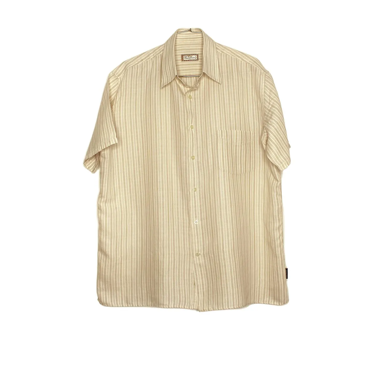 Thomas Burberry Short Sleeve Linen Shirt, view 1 of 5