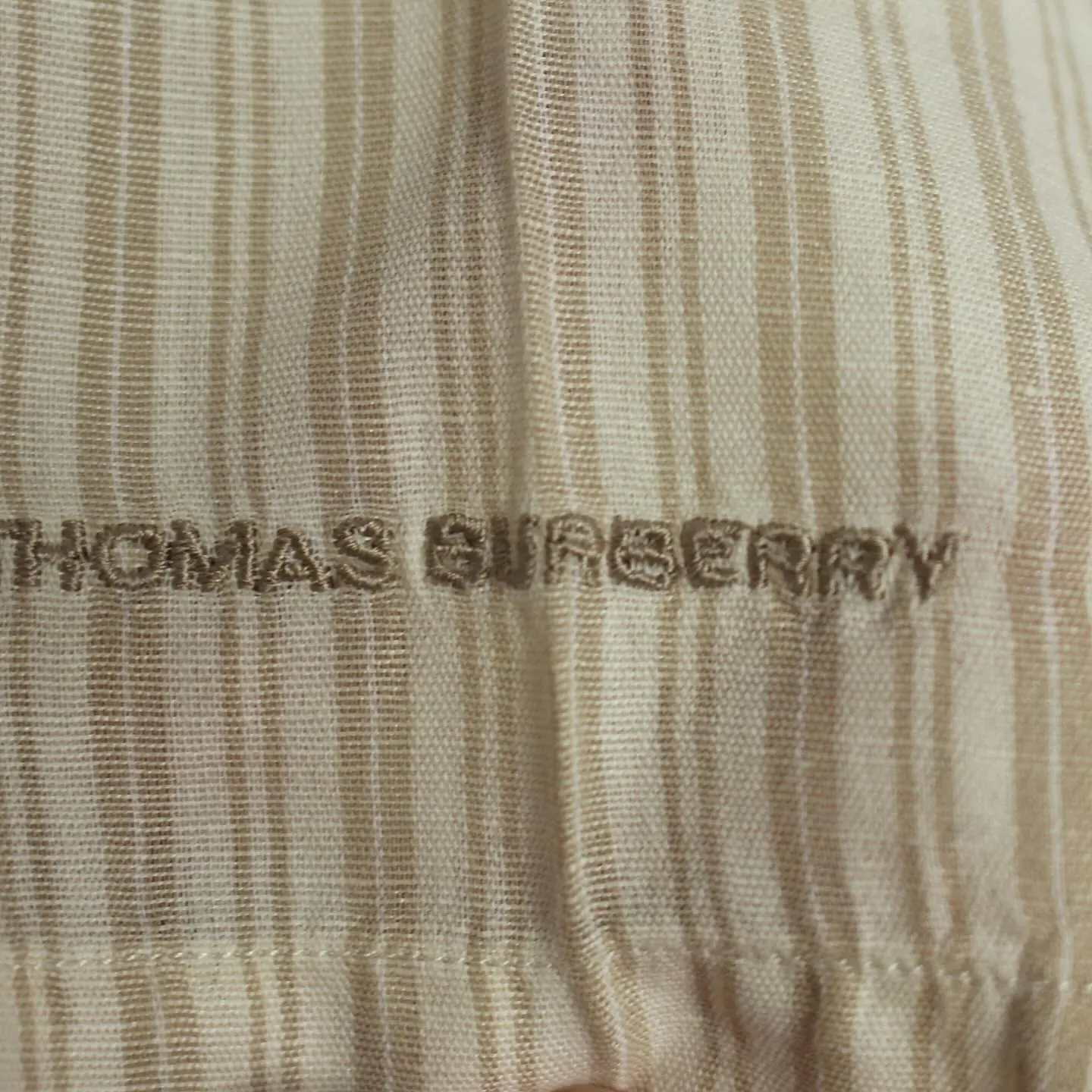 Thomas Burberry Short Sleeve Linen Shirt, view 3 of 5