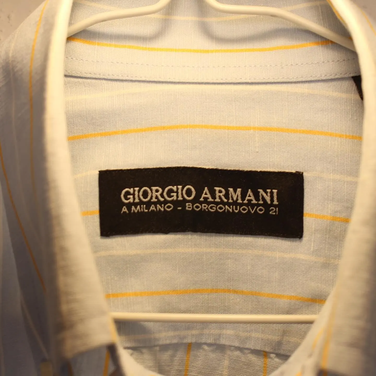 Vintage 80s Giorgio Armani Linen Shirt, view 2 of 2