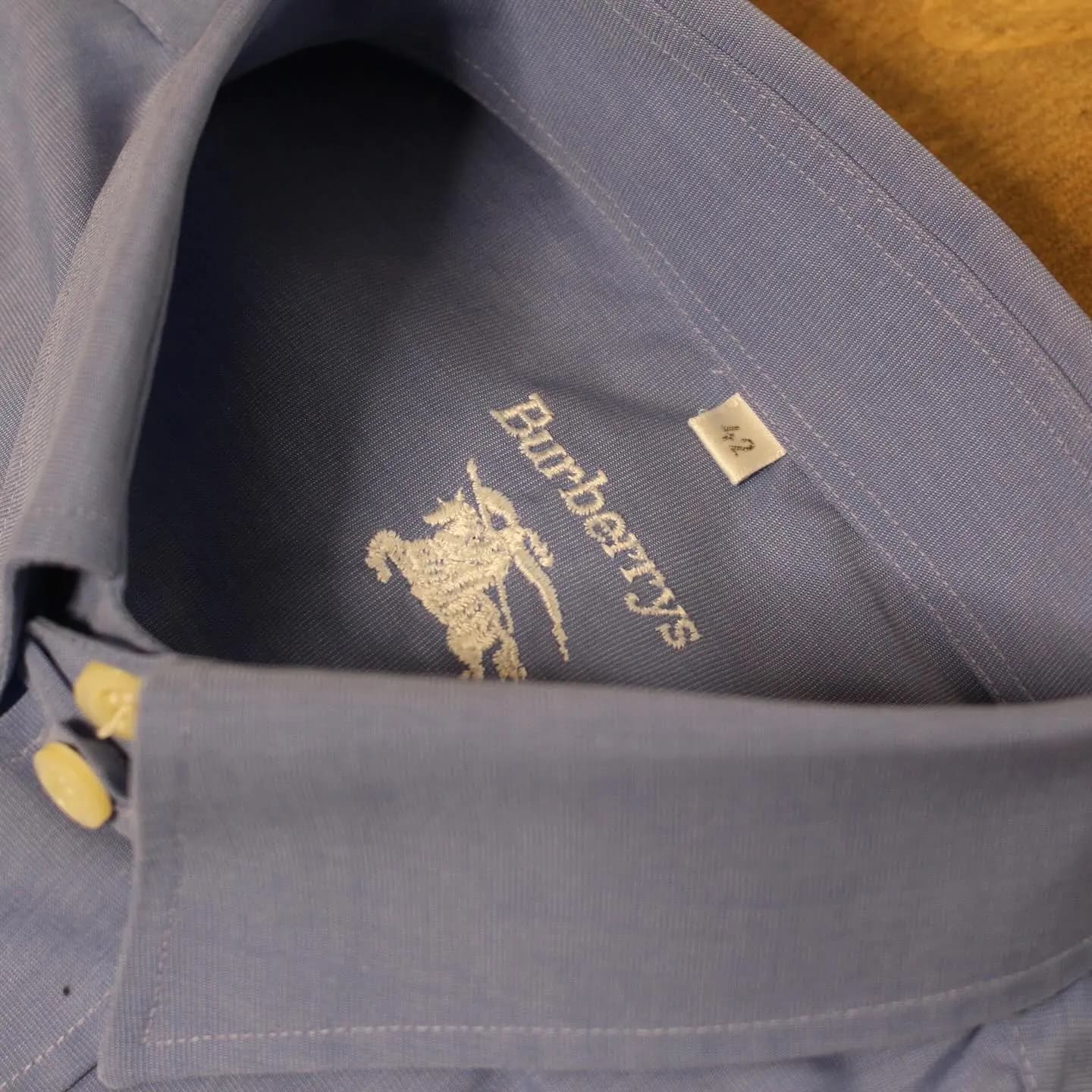 Vintage 90s Burberrys Tuxedo Shirt, view 2 of 3