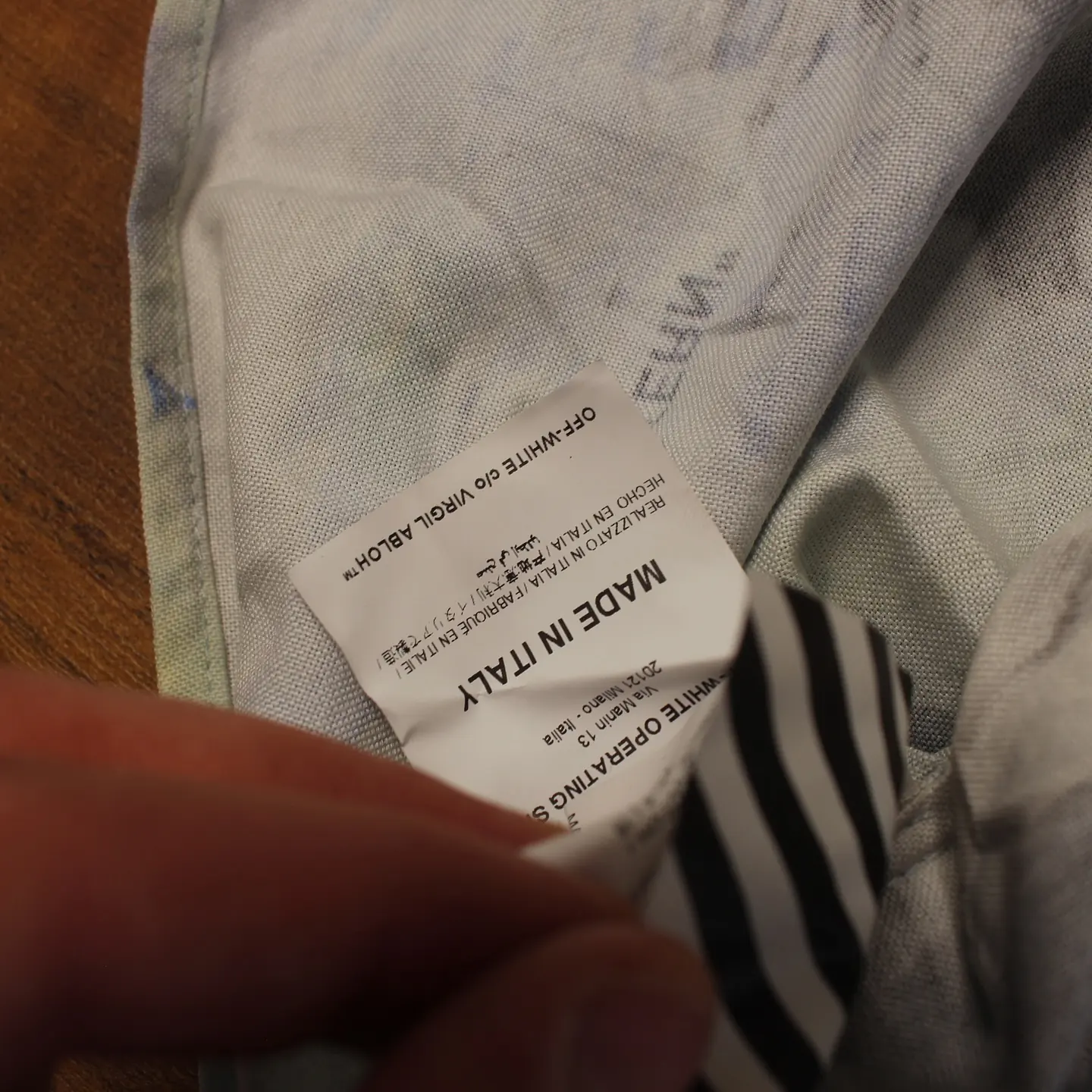 Off-White Multicolor Lake Holiday Shirt SS13, view 6 of 6