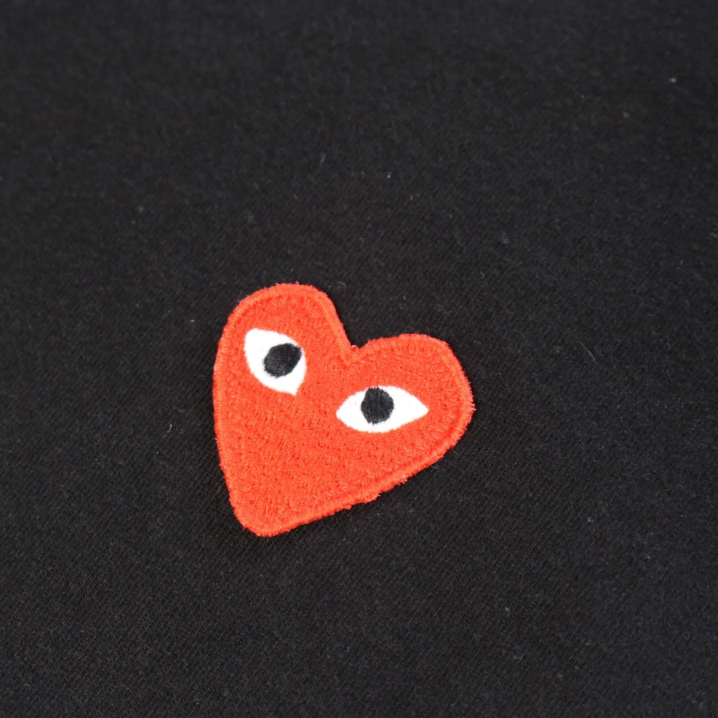 Comme Des Garcons Play Embroidered Logo Tee, view 3 of 4