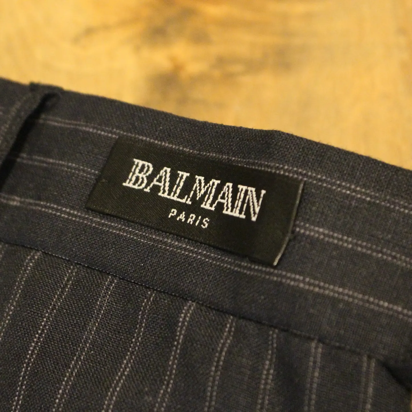 Balmain Striped Linen Pants, view 2 of 6