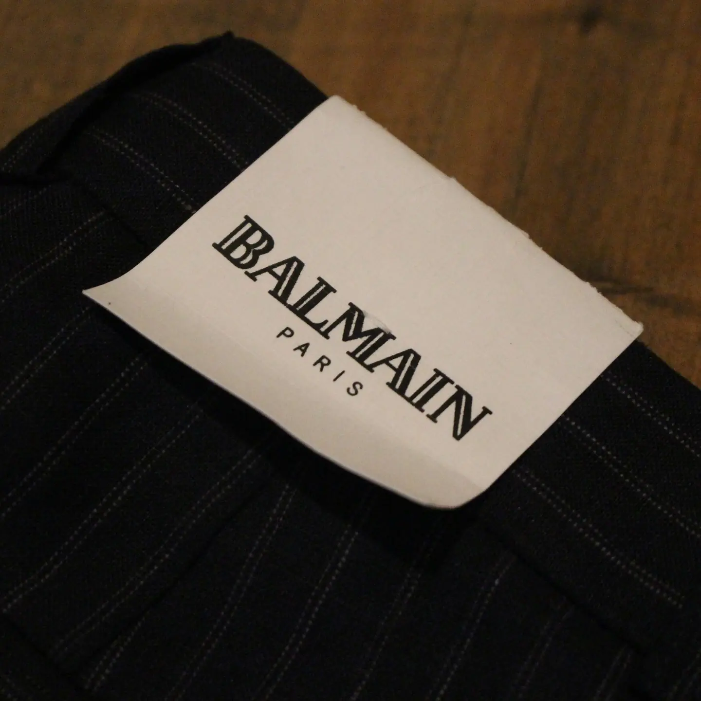 Balmain Striped Linen Pants, view 4 of 6