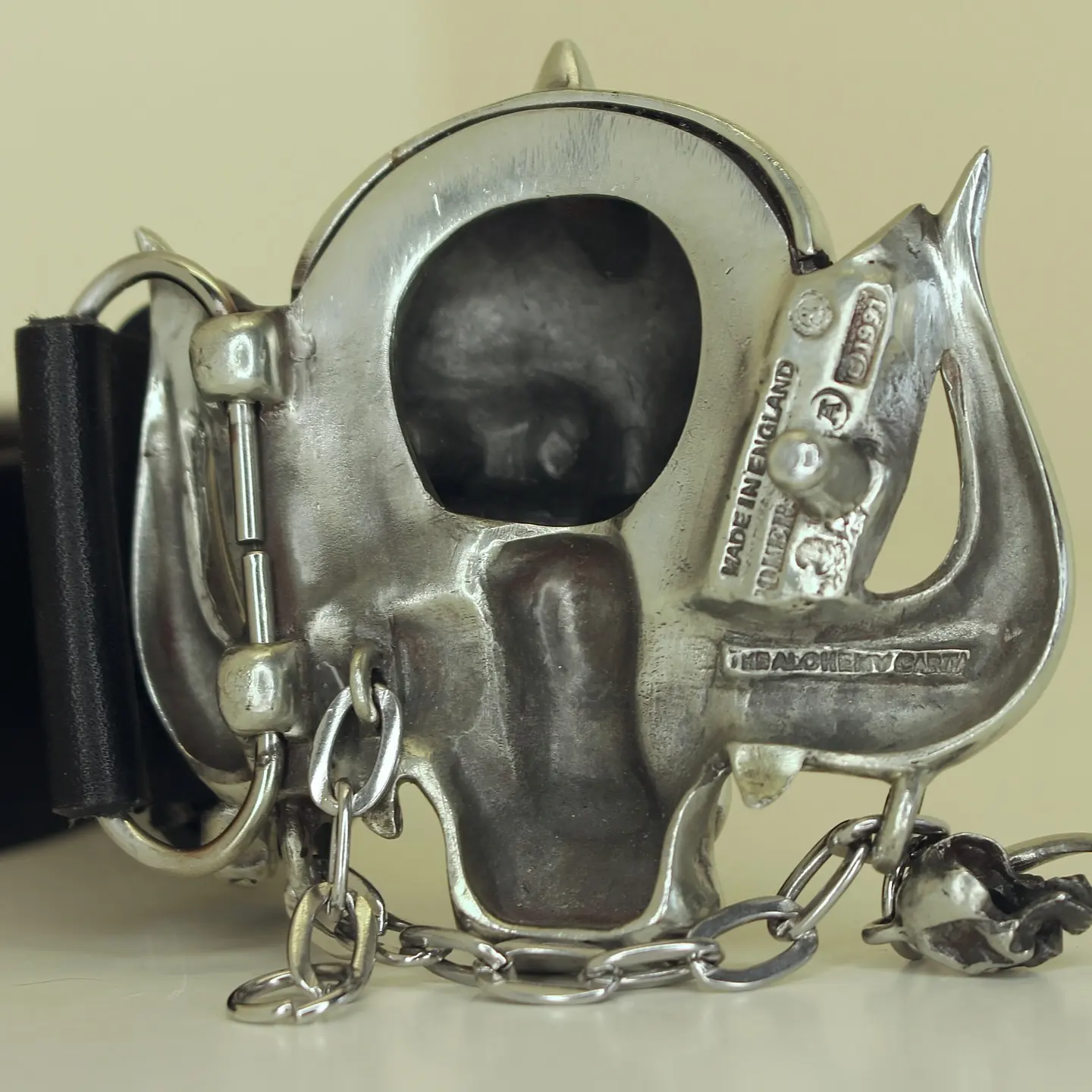 Vintage 1991 Motorhead ‘WarPig’ Original Alchemy Belt Buckle, view 2 of 2