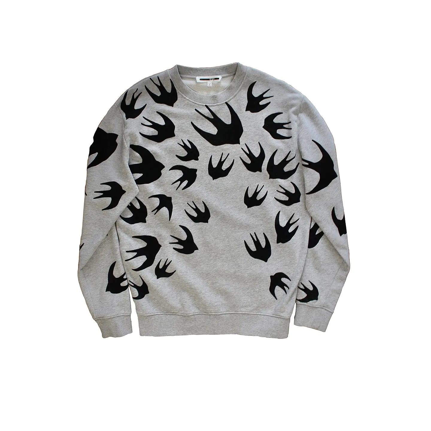 Alexander Mcqueen Swallow Flocked Sweatshirt, view 1 of 3