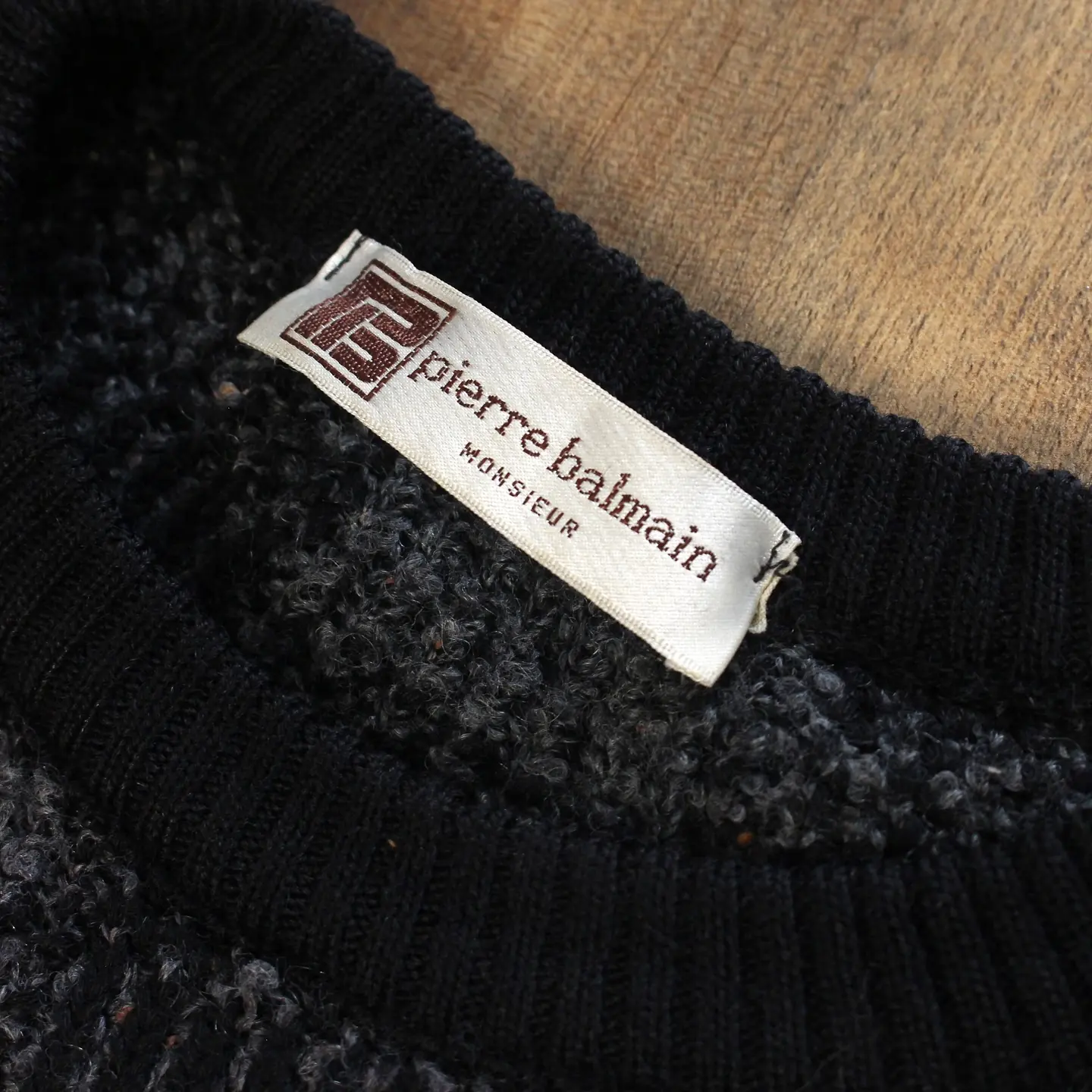 Vintage 70s Balmain - Pierre Balmain Wool Sweater, view 2 of 3