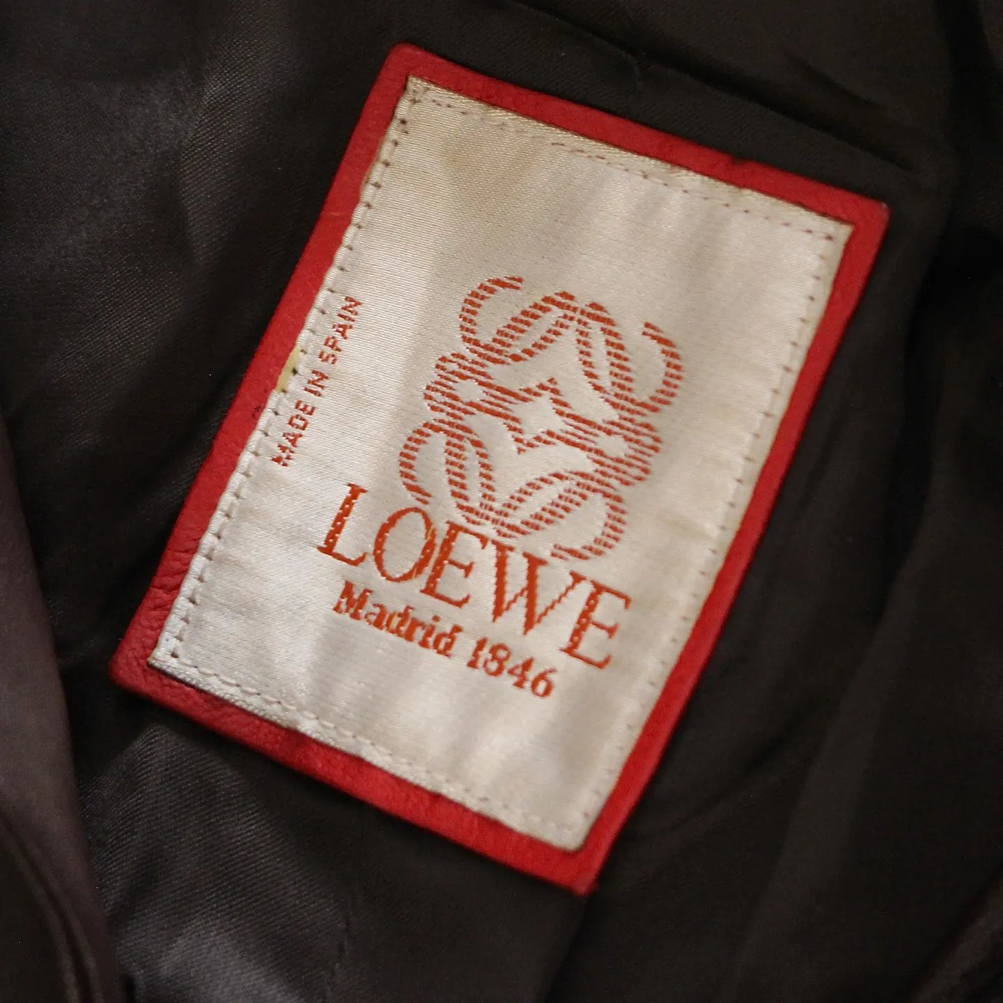 Vintage 80s Loewe Leather Jacket, view 2 of 2
