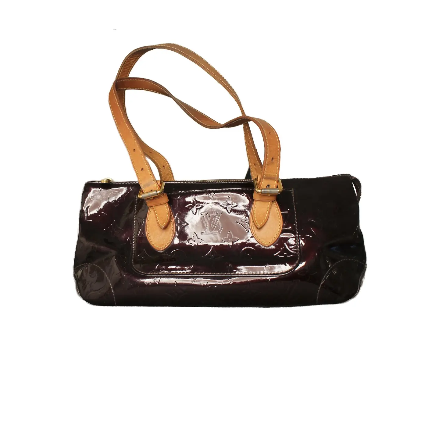 Louis Vuitton Monogram Vernis Rosewood Avenue Handbag in Burgundy, view 1 of 5