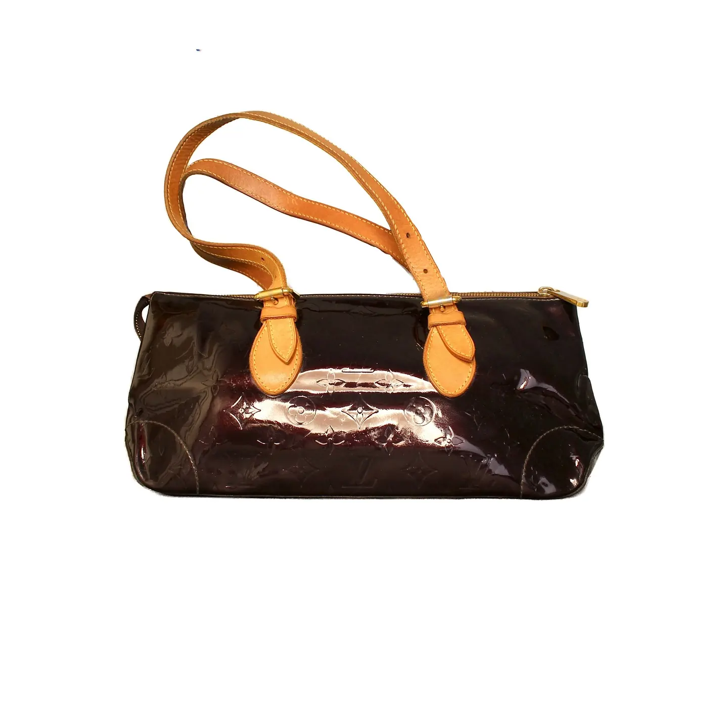 Louis Vuitton Monogram Vernis Rosewood Avenue Handbag in Burgundy, view 2 of 5