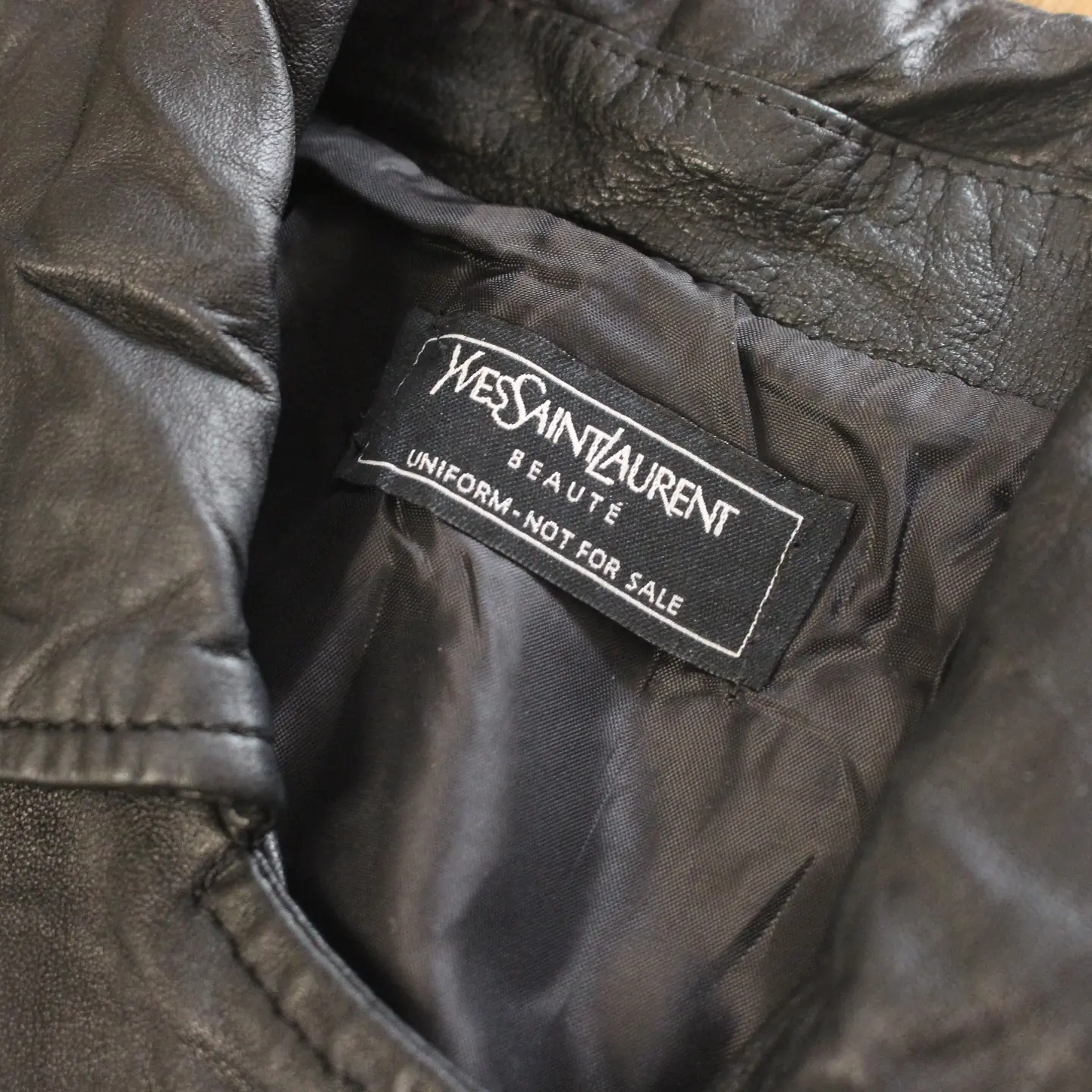 Yves Saint Laurent Beauté Uniform Leather Biker Jacket, view 2 of 4