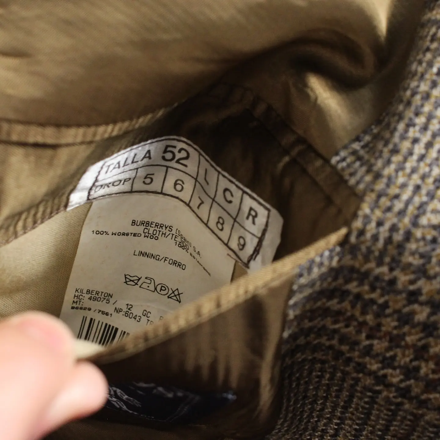 Vintage Burberrys 100% Estambre Blazer, view 4 of 4