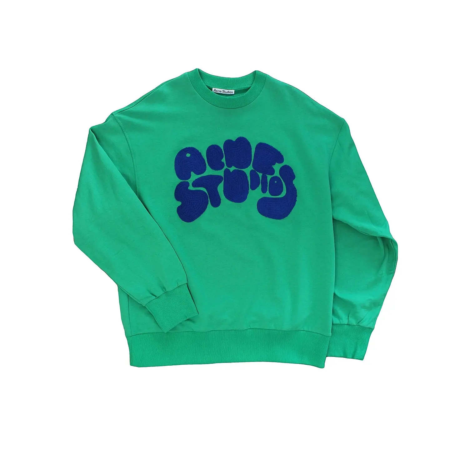 Acne Studios Green Bubble Sweatshirt, view 1 of 3
