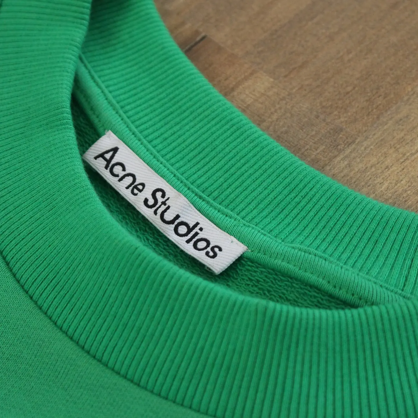 Acne Studios Green Bubble Sweatshirt, view 2 of 3
