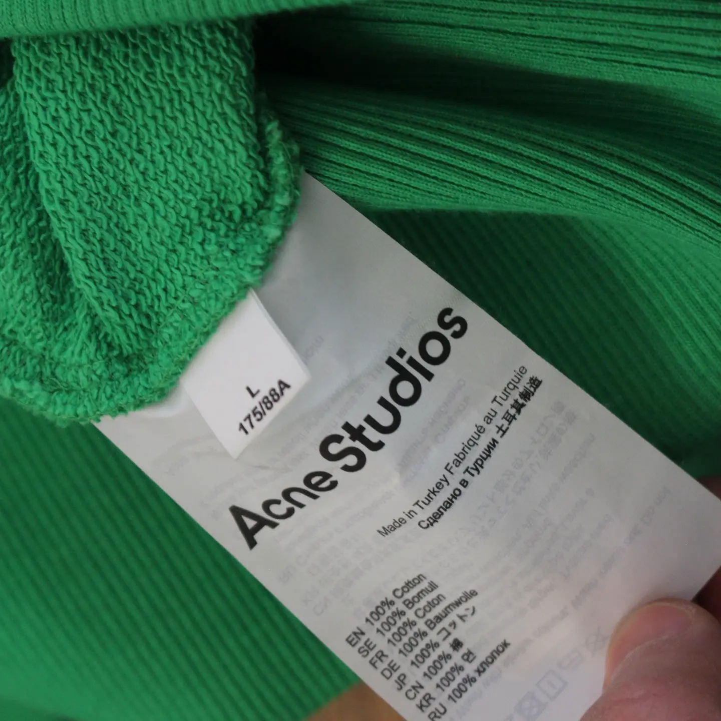 Acne Studios Green Bubble Sweatshirt, view 3 of 3